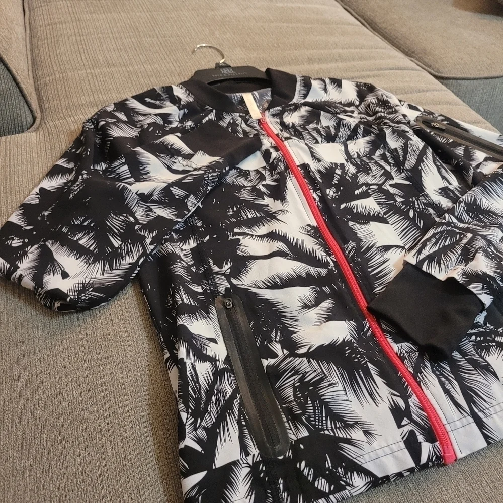 Fabletics Diana Full Zip Floral Athleisure Yoga Gym Light Jacket Size XS